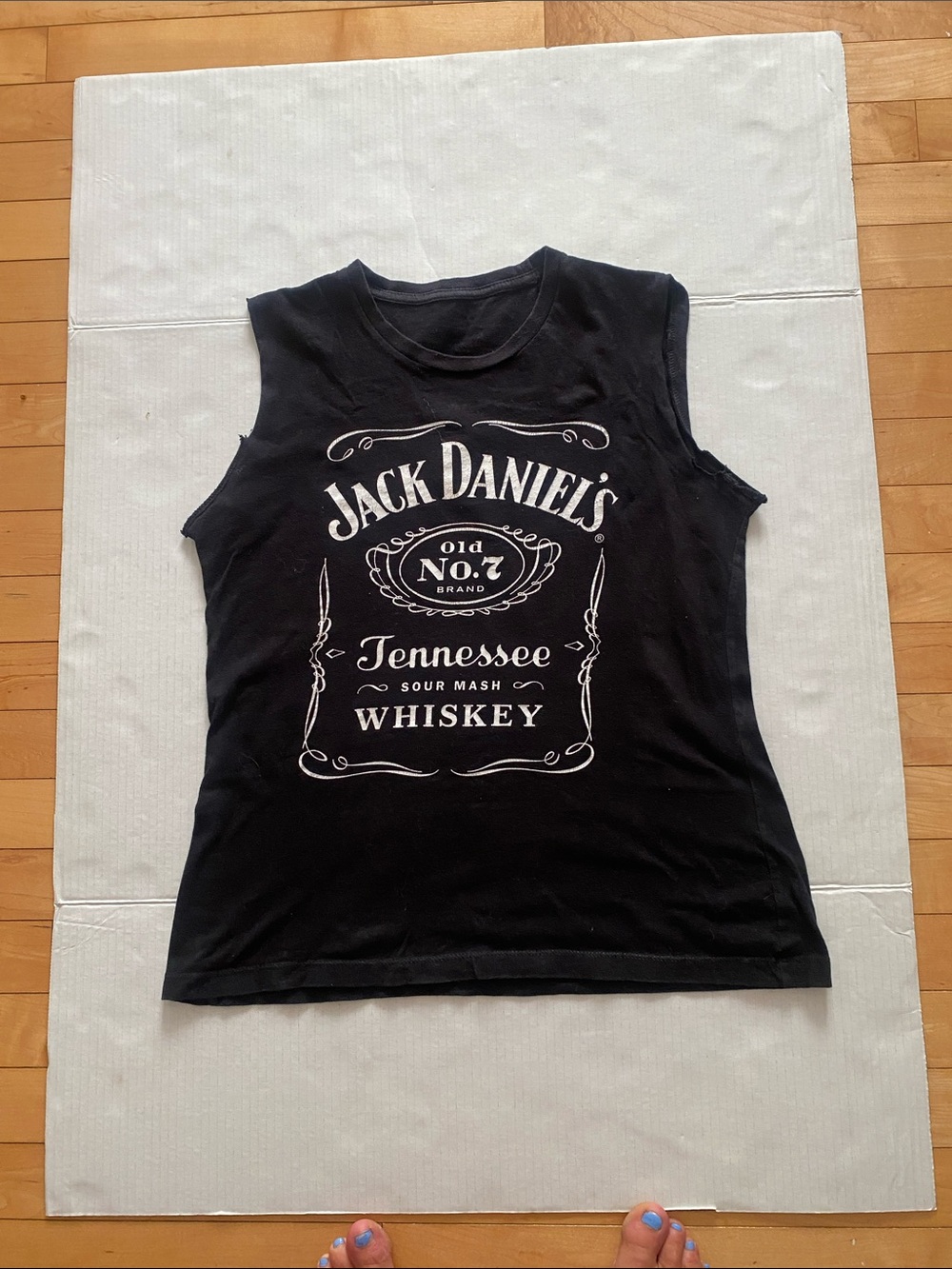 Jack Daniel's Black Tennessee Sour Mash Graphic Tank Top Size Medium